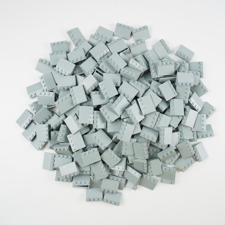 Produktbild LEGO 3x4 Dachsteine Dachziegel Hellgrau - Light Bluish Grey Roof Tile 3297 NEU! Menge 50x (3297)