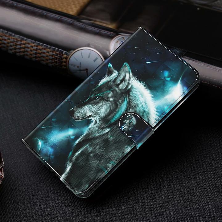 Image du produit PhoneLook Fourre 3D Flip Wolf Universe (Apple iPhone 15)