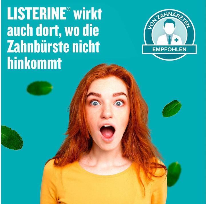 Actual product image Listerine Mouthwash Cool Mint mild 2 x 500 ml (1000 ml, Mouthwash)