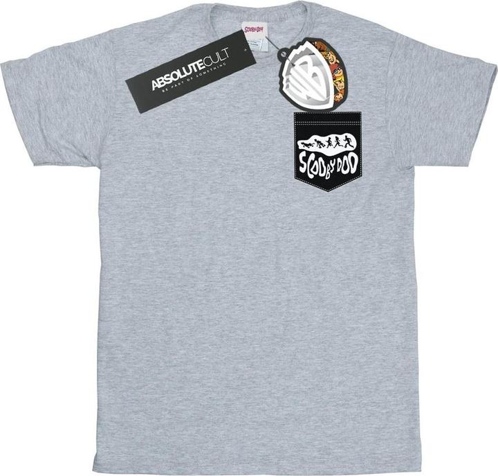 Actual product image Scooby Doo Mens Faux Pocket T-Shirt (S)