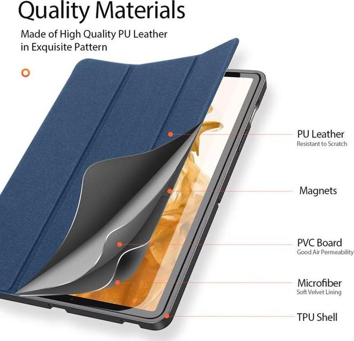 Produktbild Dux Ducis Domo Tablet Cover with Multi-Angle Stand and Smart Sleep for Samsung Galaxy Tab S7 (Galaxy Tab S7, Galaxy Tab S8)