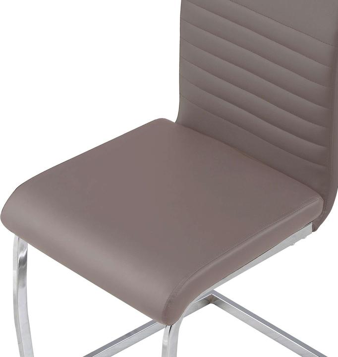 Produktbild Albatros International ALBATROS Freischwinger Stuhl BURANO 4er Set, Schwarz - Esszimmerstuhl Schwingstuhl mit Modernem Desi