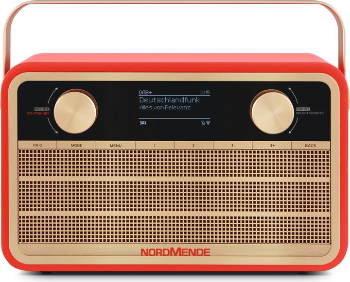 Immagine prodotto Nordmende Transita 121 IR Rosso (VHF, DAB, Web radio, Bluetooth, WiFi)