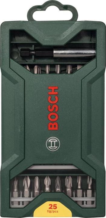 Actual product image Bosch Zubehör Mini-X-Line screwdriver bit set, 25 pieces (T 15/20/25/30, C 6.3, E 6.3)