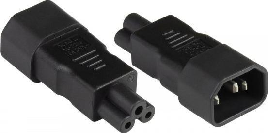 Image du produit Good Connections Adaptateur de courant prise froide C14 (droite) à prise trèfle C5 (droite), UL, noir, ®.