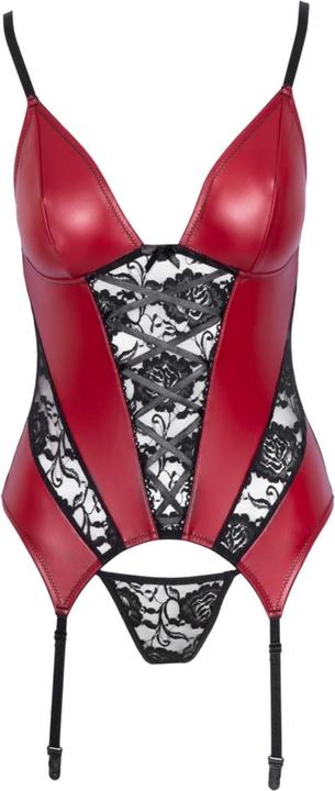 Produktbild Cottelli Collection Strapshemd rot/schwarz M (M)