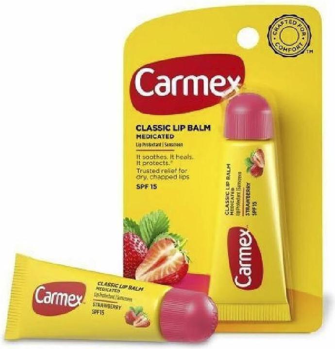 Actual product image Carmex Strawberry Lip Balm with SPF15 4.25g (Balm)
