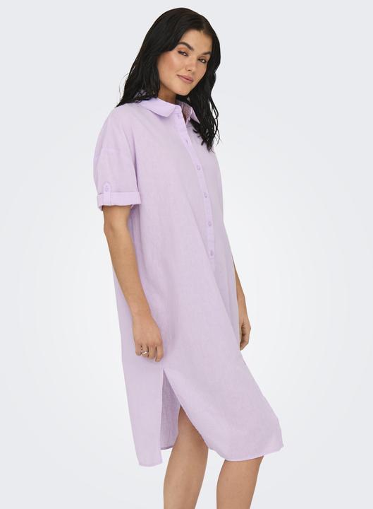 Actual product image JdY Locker geschnitten Hemdkragen Voluminöser Armschnitt Midikleid Kleid (L)