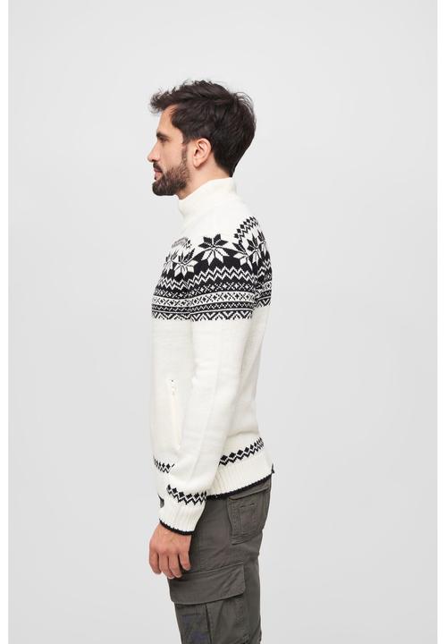 Actual product image Brandit Norwegian cardigan size S colour white (S)
