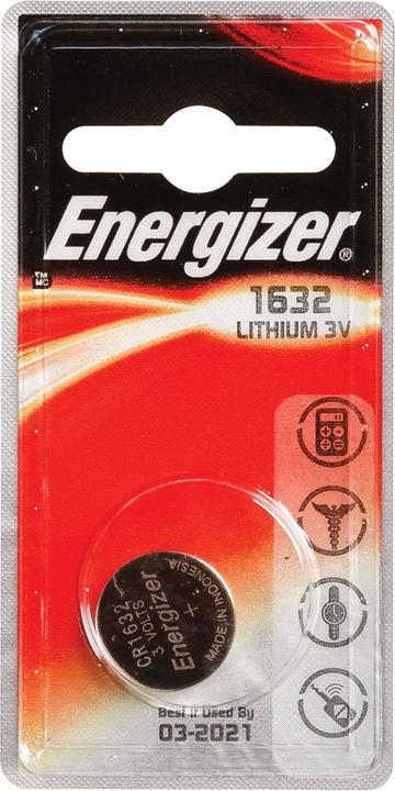 Actual product image Energizer CR1632 Lithium (1 pcs., CR1632, 130 mAh)