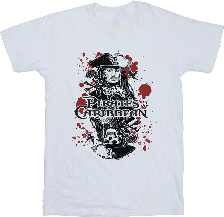 Actual product image Disney Mens Jack Sparrow Cotton T-Shirt (XL)