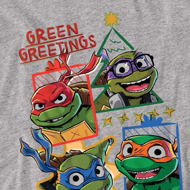 Immagine prodotto Teenage Mutant NT Green Greetings Maglietta Natale Adulto Unisex (XXL)
