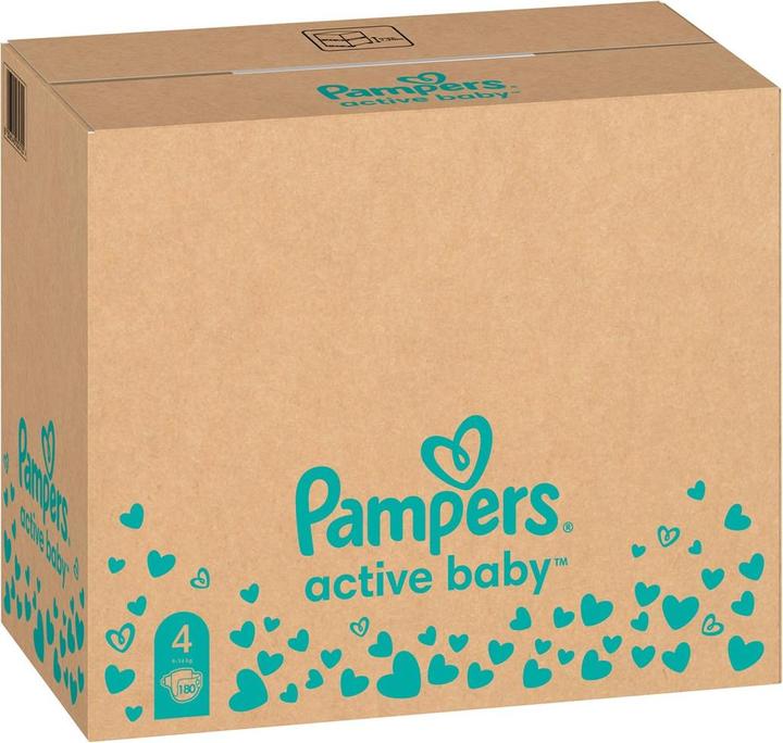 Immagine prodotto Pampers Bambino attivo (Dimensione 4, Pacco mensile, 180 Pezzo/i)
