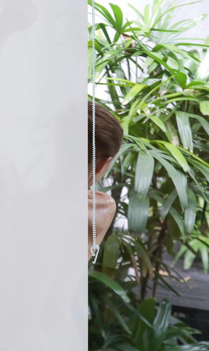 Actual product image Relaxdays Shower roller blind (100 x 4.5 x 240 cm)