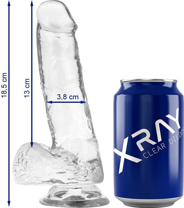 Produktbild X Ray XRAY CLEAR COCK WITH BALLS 18.5CM X 3.8CM