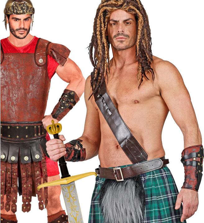 Actual product image Widmann Gladiator arm protectors in leather look (One size)