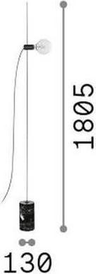 Immagine prodotto Ideal lux Lampada da terra EVA E27 ⌀130mm nero 295213 (E27)