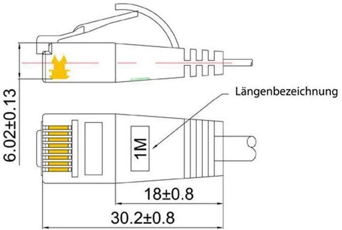 Produktbild Wirewin Netzwerkkabel (UTP, CAT6, 5 m)