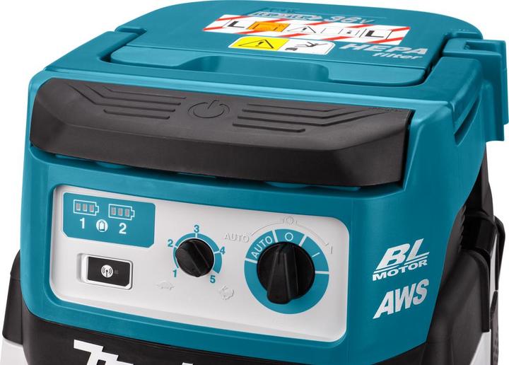 Actual product image Makita VACUUM CLEANER 2x18V 8L LXT AWS (Dry vacuum cleaner)