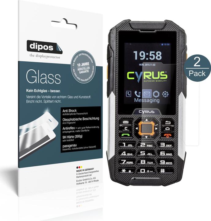 Image du produit Dipos Film de Protection d’écran Anti-Shock (2 pièce(s), Cyrus CM 16)