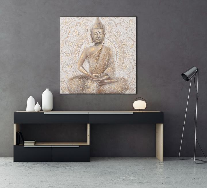 Image du produit Alldecor Bouddha doré 1 (100 x 100 cm)