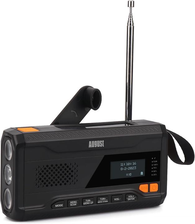 Image du produit August Kurbelradio MB290B (DAB+ DAB, FM, Bluetooth)