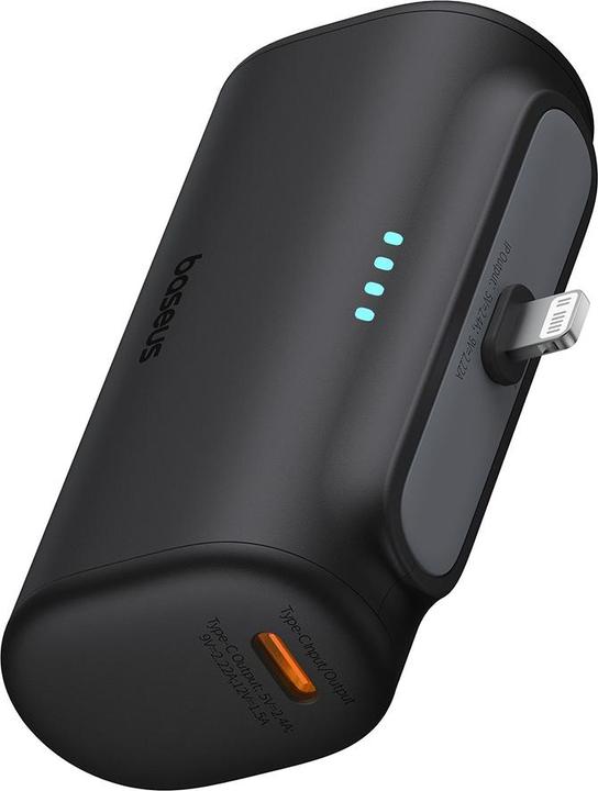 Actual product image Baseus Powerbank OS-Baseus Compact IP 5000mAh 20W (black) (5000 mAh, 20 W, 20 Wh)