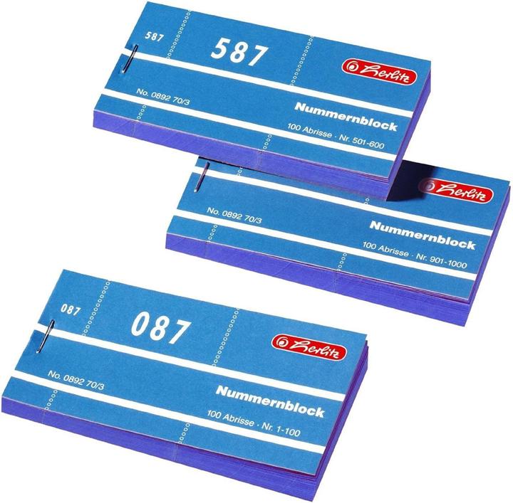 Image du produit Herlitz Bloc numérique 1-1000 (1000 x)