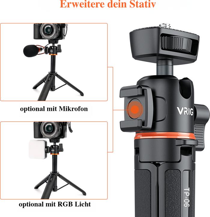 Vrig Stativ Set mit MagSafe Smartphone Halterung