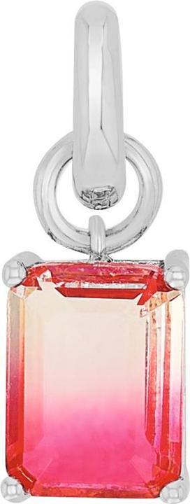 Amor Charms für Damen, 925 Sterling Silber, Glas (Silber 925)