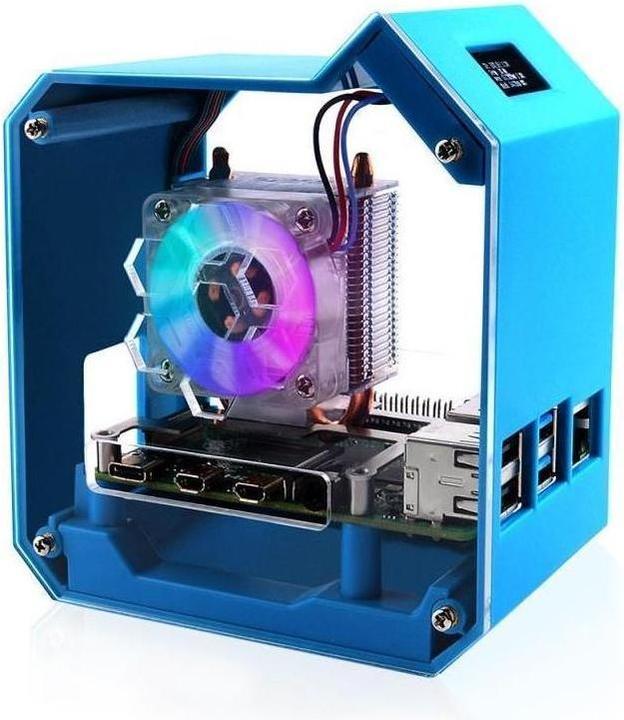 Raspberry Pi EB121899 - Kit Mini Tower per 4B, case per computer desktop