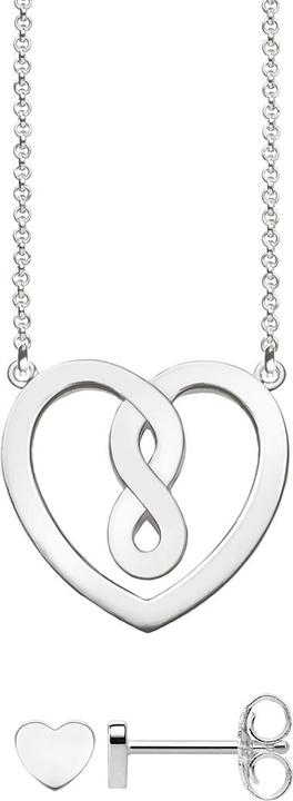 Produktbild Thomas Sabo Set Collier/Ohrstecker Herz SET0557-001-21-L42v (925 Sterling Silber, 42 cm)