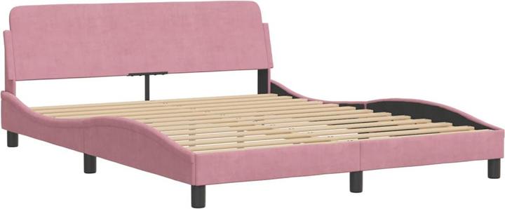 Actual product image VidaXL Bed frame with velvet headboard (160 x 200 cm)