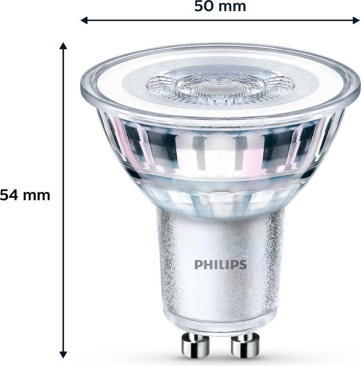 Philips LED Classic (GU10, 3.50 W, 255 lm, 2 x, F)