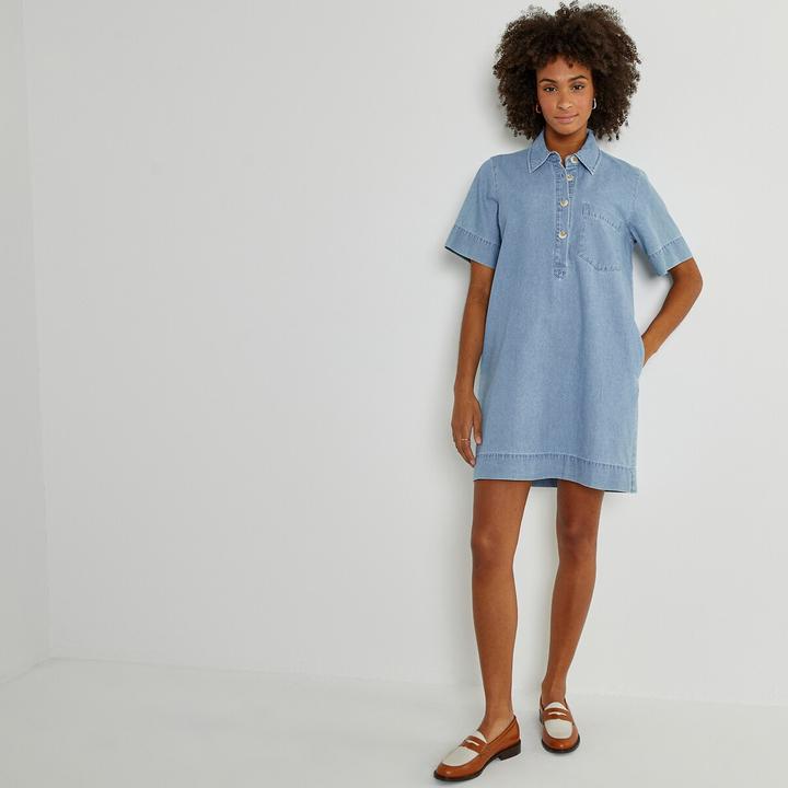 Produktbild La Redoute Collections Kurzes Jeanskleid (38)