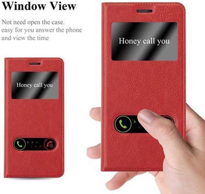 Actual product image Cadorabo Book with View double window cover (OnePlus 5)