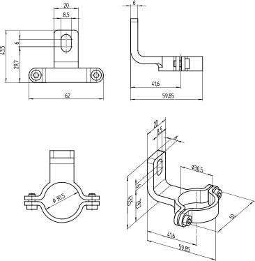 Produktbild Sick Edelstahlhalter