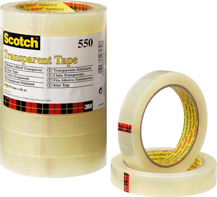 Produktbild 3M Klebeband 19 mm x 66 m, Transparent (19 mm)