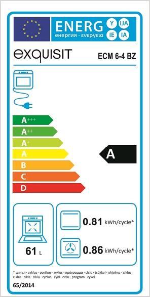 Energie-Label Exquisit ECM 6-4 BZ