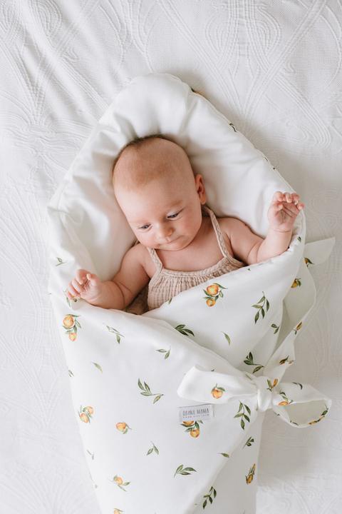 Produktbild Qbana Mama Baby- Wrap Secret Citrus (70 cm)