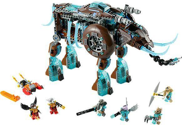 Actual product image LEGO Legends of Chima Maula’s Ice Mammoth Stomper (70145)