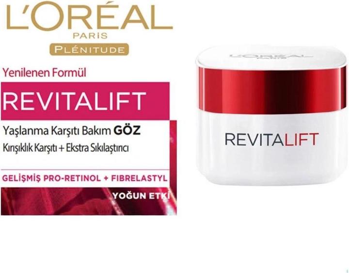 Produktbild L'Oréal Paris Plenitude RevitaLift Eye Cream (Crème, 15 ml, Tag)