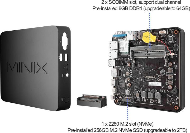 Immagine prodotto Minix NGC-5 (Intel Core i5-8279U, 8 GB, 256 GB, Iris Plus Graphics 655)