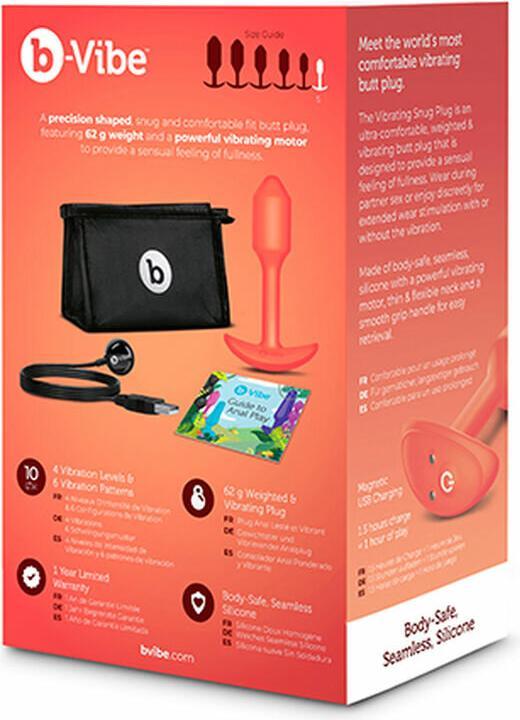 Image du produit B-Vibe Vibrating Snug Plug 1 (S) Orange