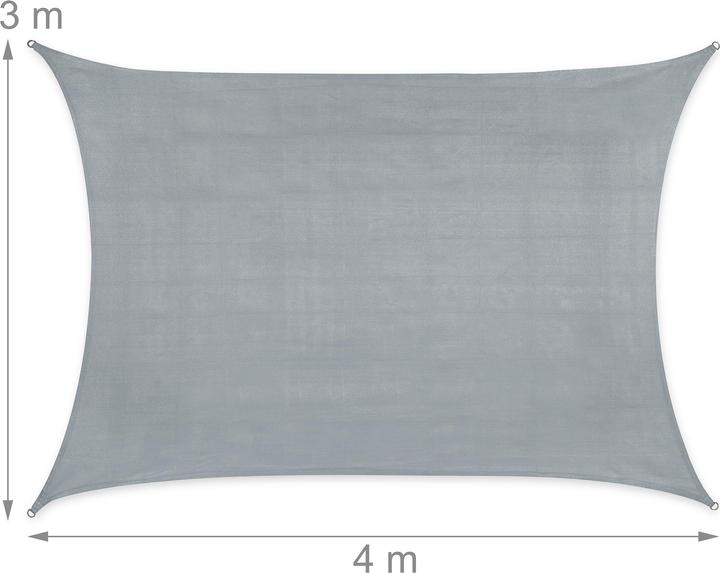 Immagine prodotto Relaxdays Vela-parasole (400 x 300 x 0,2 cm)