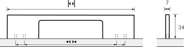 Productafbeelding Hettich Velitra handgreep, 224/260mm, zwart mat
