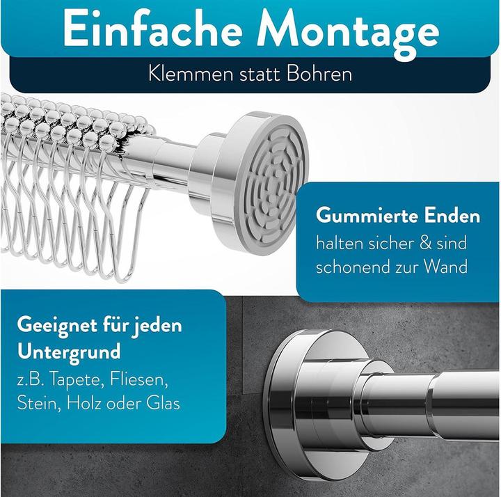 Actual product image Benkstein Shower rail