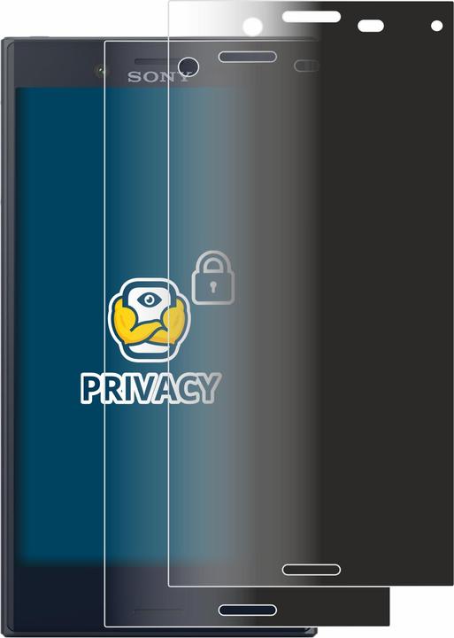 Productafbeelding BROTECT Anti-spionnetje privacyfolie Beschermfolie tegen blauw licht (2 Stuk, Sony Xperia X Compact)