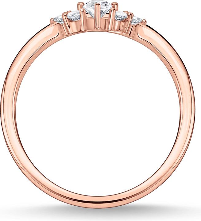 Produktbild Thomas Sabo Ring Vintage Weisse Steine Roségold (60, 925 Silber)