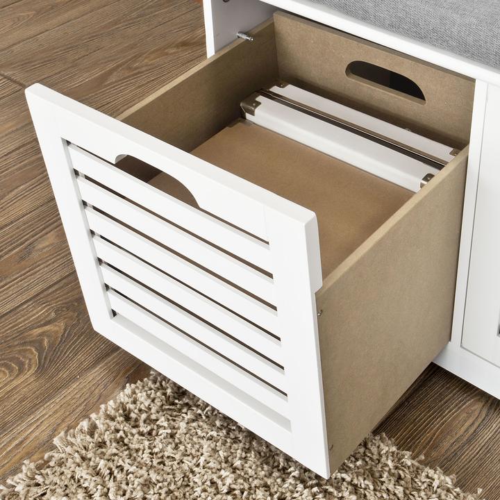 Image du produit SoBuy Schuhbank mit Sitzkissen (105 cm)